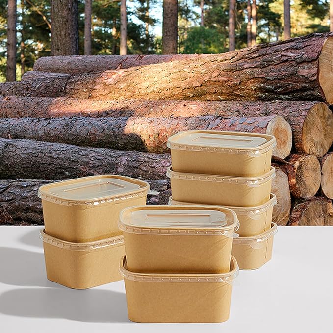 DI QIU REN 50-Pack 25oz Paper Bowls, Disposable Food Containers - Image 7