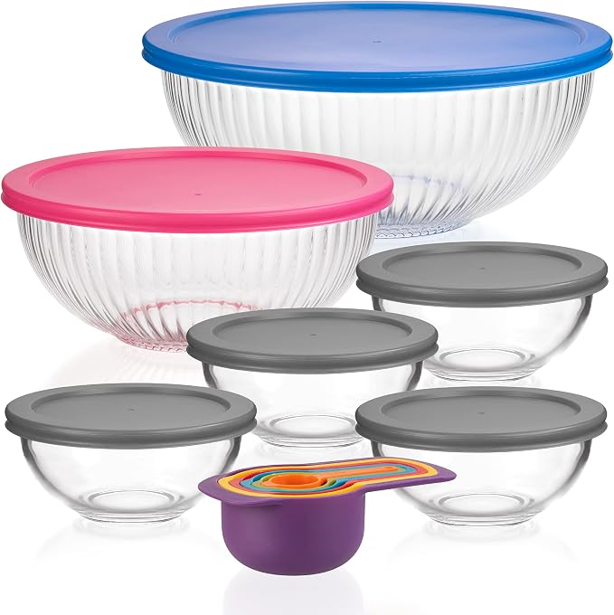 Set of 6 Stackable Space-Saving Nesting Glass Bowls - Image 8