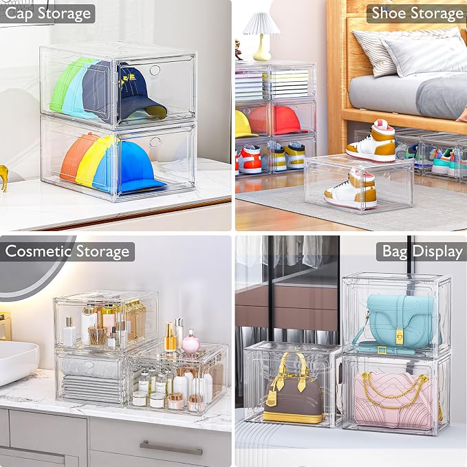 7 code Large Clear Shoe Boxes Organizer【Thicker Material】 Stronger Shoe Box - Image 7