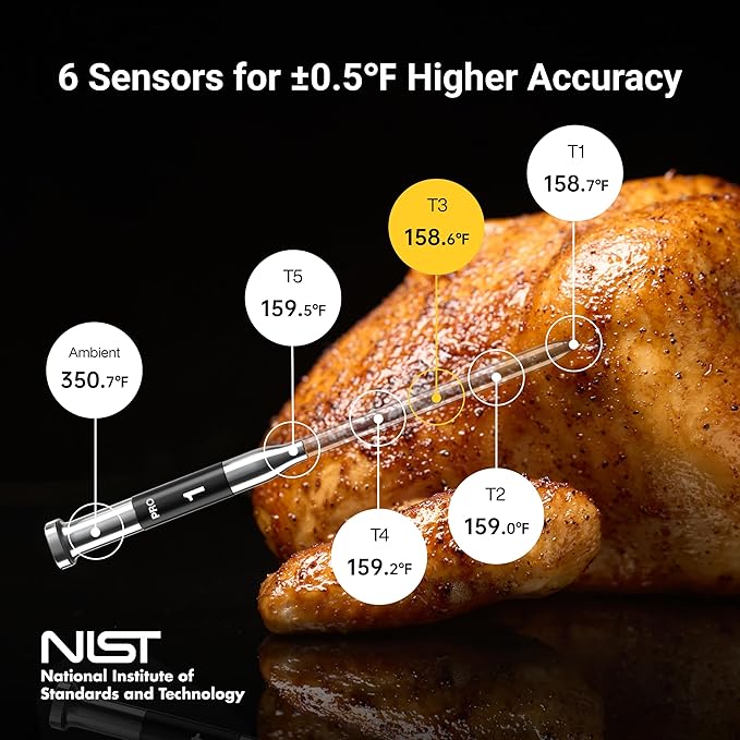 ThermoMaven Smart Bluetooth Wireless Meat Thermometer, 10X Enhanced Sub-1G - Image 5