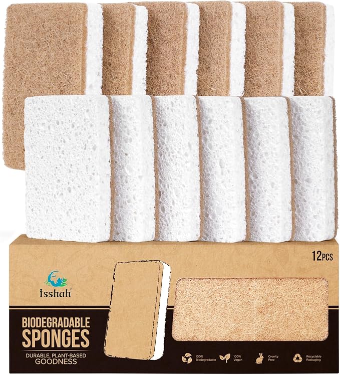 Isshah Plant-Based Kitchen Sponges by Isshah