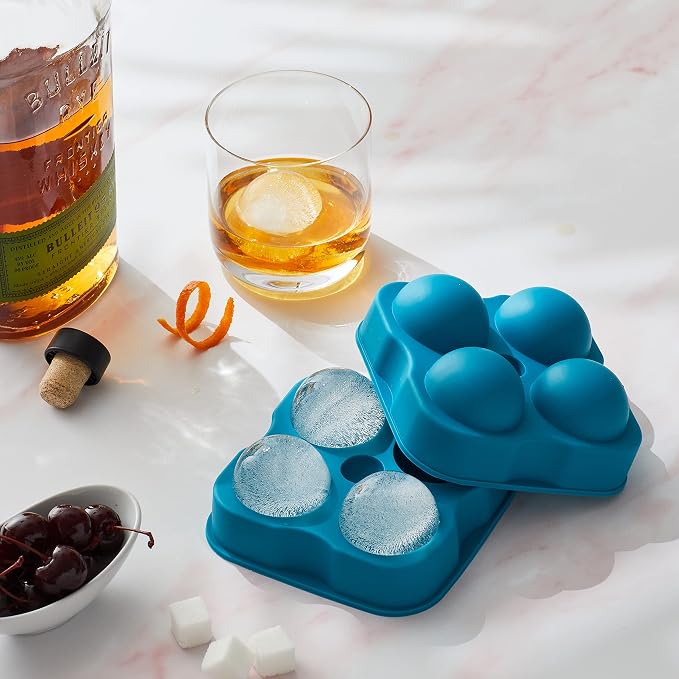 Houdini Large Sphere Ice Tray Mold, Makes Four Ice Balls - Image 4