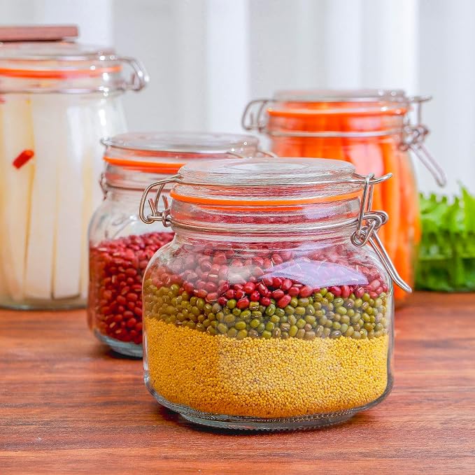 Hovico 25 oz Glass Jars With Airtight Lids And Leak Proof Rubber Gasket - Image 6