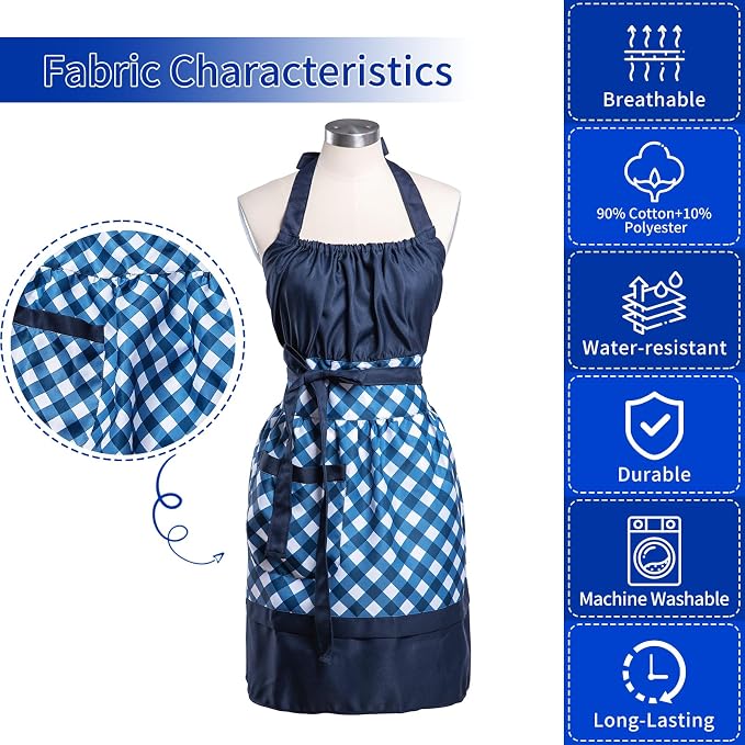 Lovely Flower Pattern Retro Aprons - Image 8