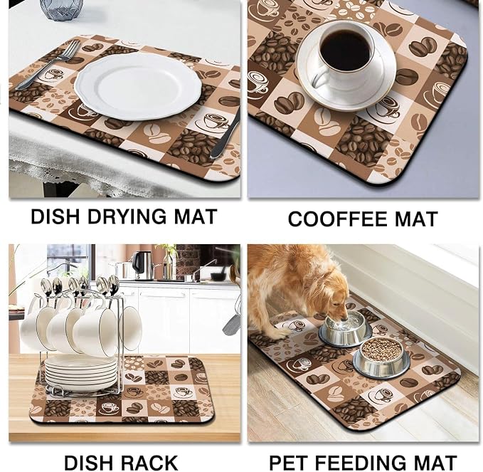 Fun Coffee Mat 23inx15in, Coffee Bar Mat - Image 2