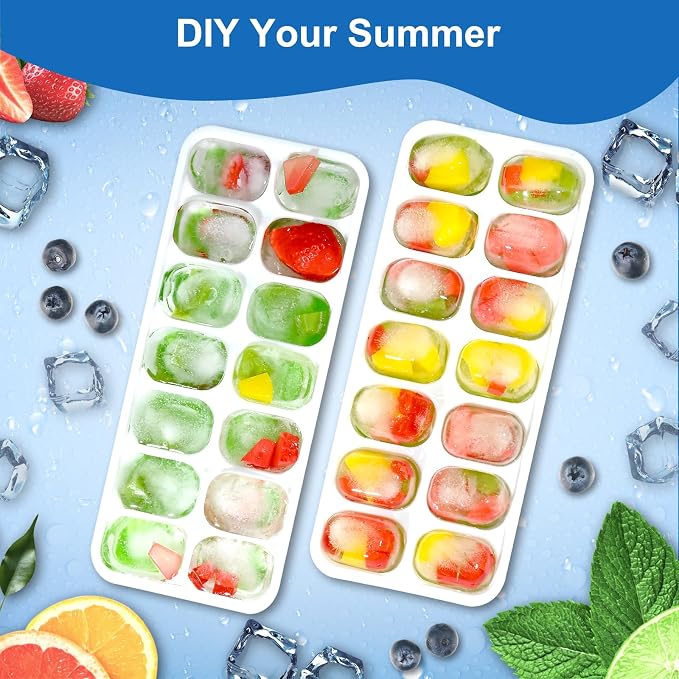 Ice Cube Tray, Ice Cube Trays for Freezer 4 Pack - Image 5
