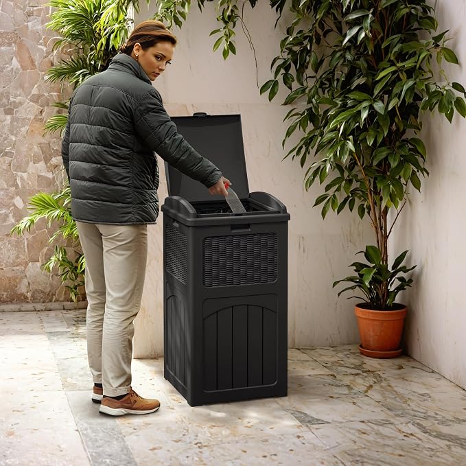 Greesum 33 Gallon Outdoor Trash Can - Image 5