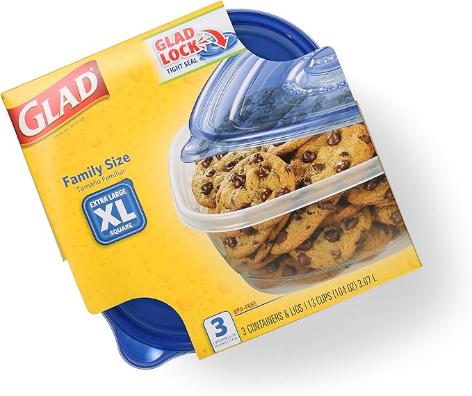 Glad GladWare XL Square Food Storage Containers - Image 3