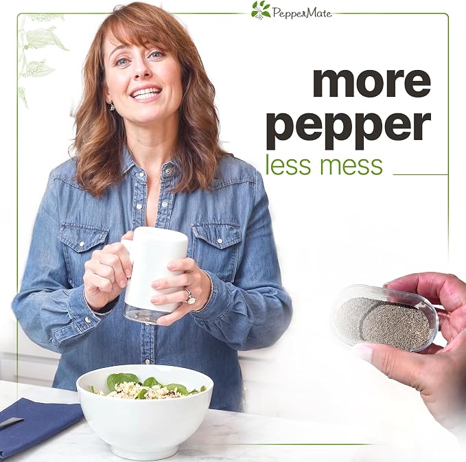 PepperMate Traditional Pepper Mill- Manual High Volume Peppercorns and Salt - Image 3