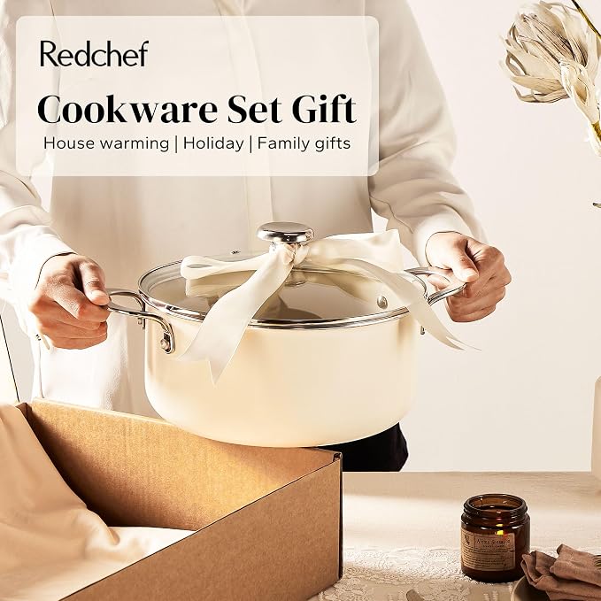 Redchef Ceramic Nonstick Cookware Set, Induction Cookware - Image 7