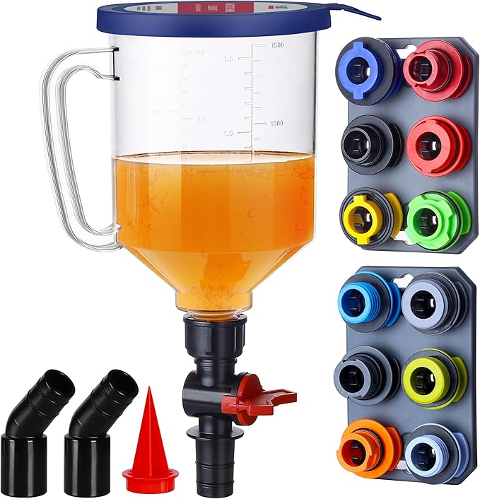 SMART JERRY - Spill-Proof Engine Oil Funnel Kit｜Oil Change Funnel w/ 12 by SMARTJERRY