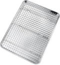 P&P CHEF 16 Inch Baking Sheet and Rack Set, Stainless Steel Cookie Sheets Oven by PPCHEF