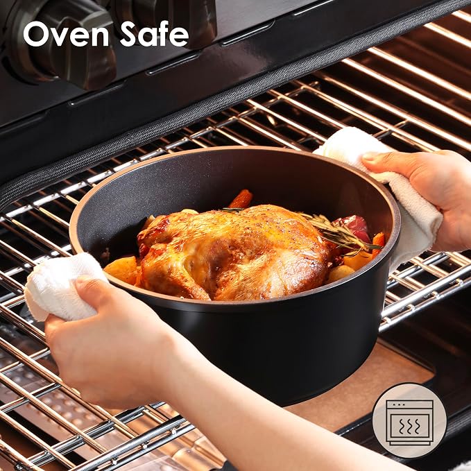 SENSARTE 13Pcs Pots and Pans Set Nonstick Cookware Set Kitchen Cooking Frying - Image 5