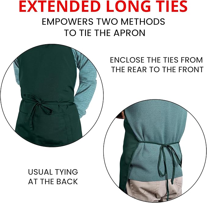 Utopia Kitchen 10 Pack Bib Apron Adjustable - Image 6