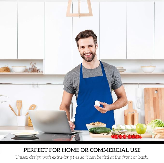 GREEN LIFESTYLE 12 Pack Professional Chef Apron – Grilling Aprons - Image 5