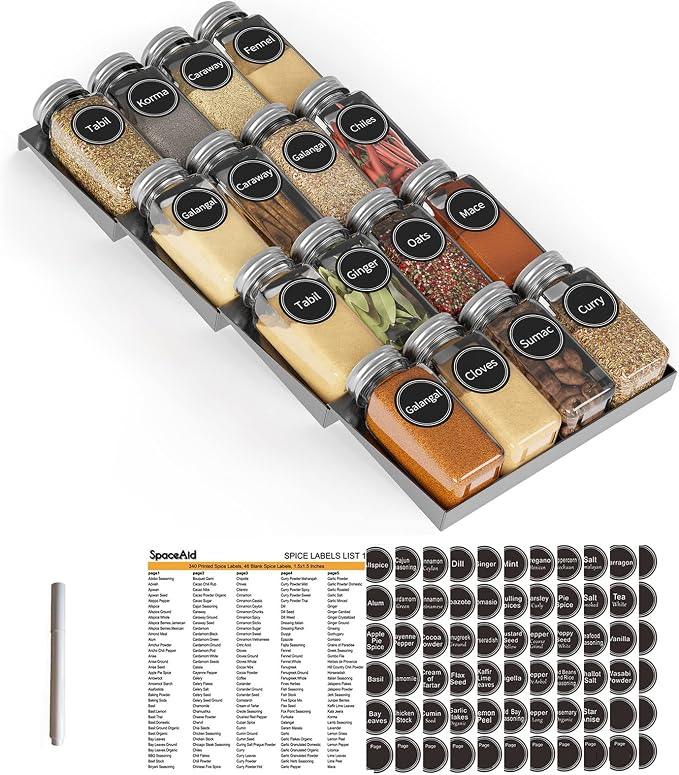 SpaceAid Spice Drawer Organizer by SpaceAid