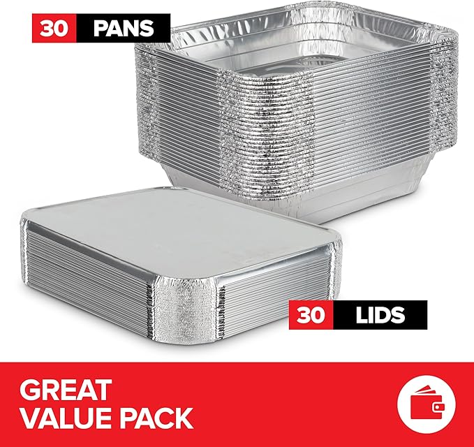 Stock Your Home 9 x 13 Disposable Aluminum Pans - Image 2