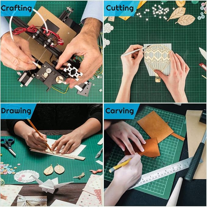 anezus Self Healing Sewing Mat, Rotary Cutting Mat Double Sided 5-Ply Craft - Image 6