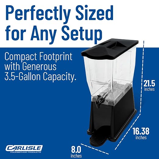 Carlisle FoodService Products Trimline Rectangular Beverage Dispenser Drink - Image 4