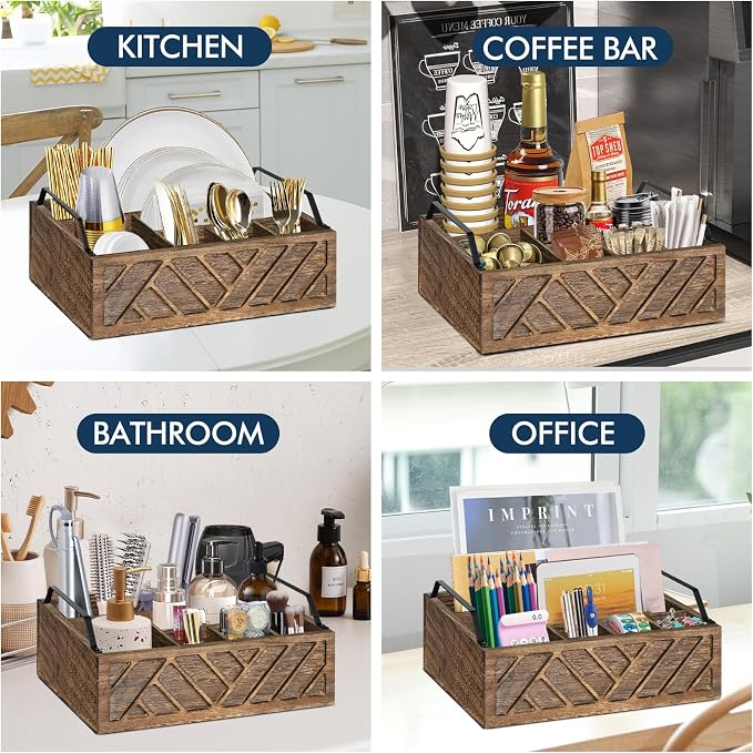 Ukonvi Flatware Organizers Paper Plate Dispenser - Image 5