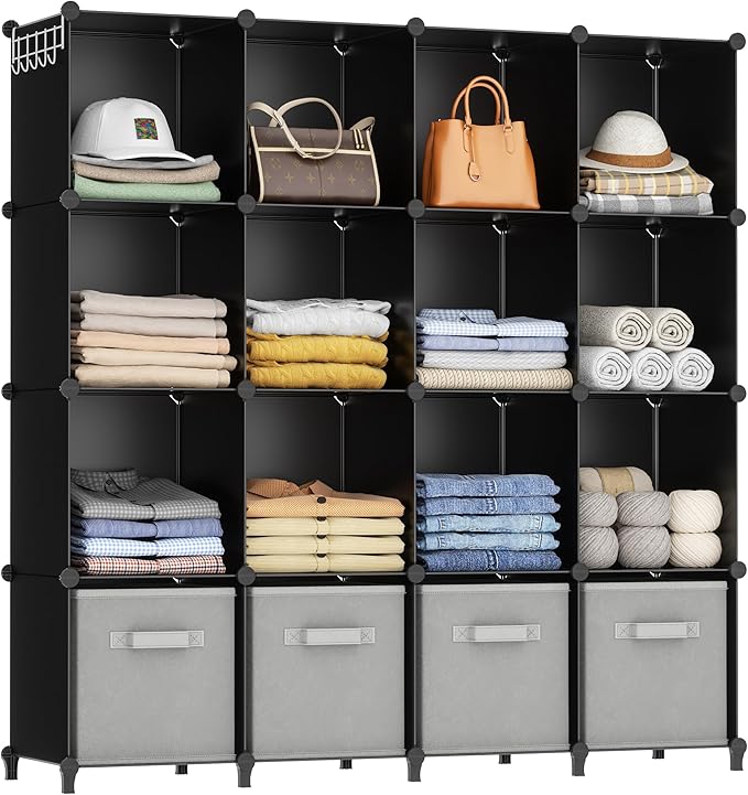 HOMIDEC Closet Organizers and Storage, 16 Cube Storage Organizer, Closet by DecorateYourHome