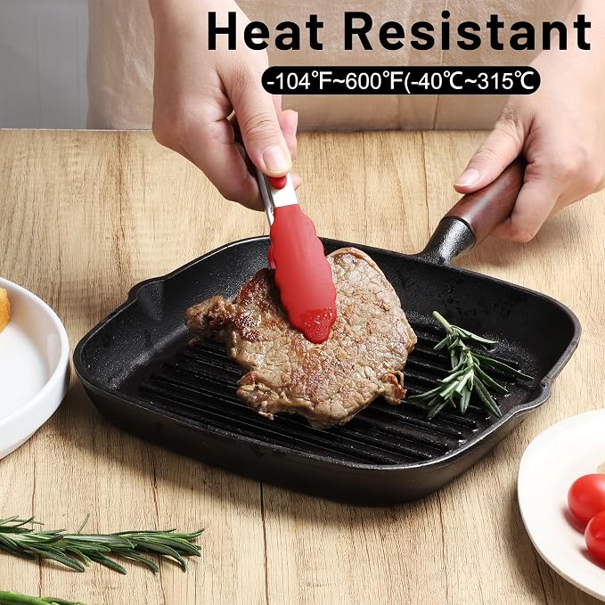 Hotec Mini Silicone Kitchen Tongs - Image 2