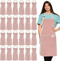 Janmercy 24 Pcs Aprons for Women Men by Janmercy