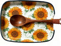 Sunflower Ceramic Spoon Rest for Stove Top for Kitchen Counter