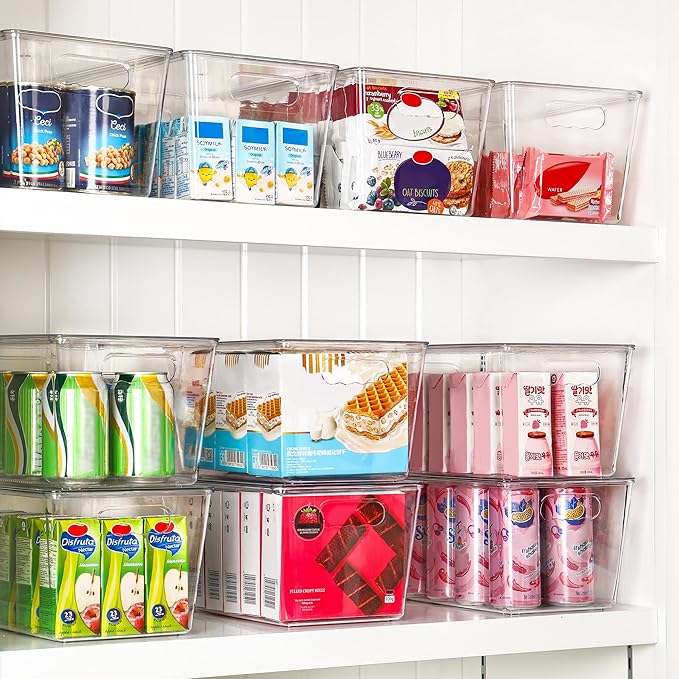 Vtopmart 2 Pack Clear Stackable Storage Bins - Image 3