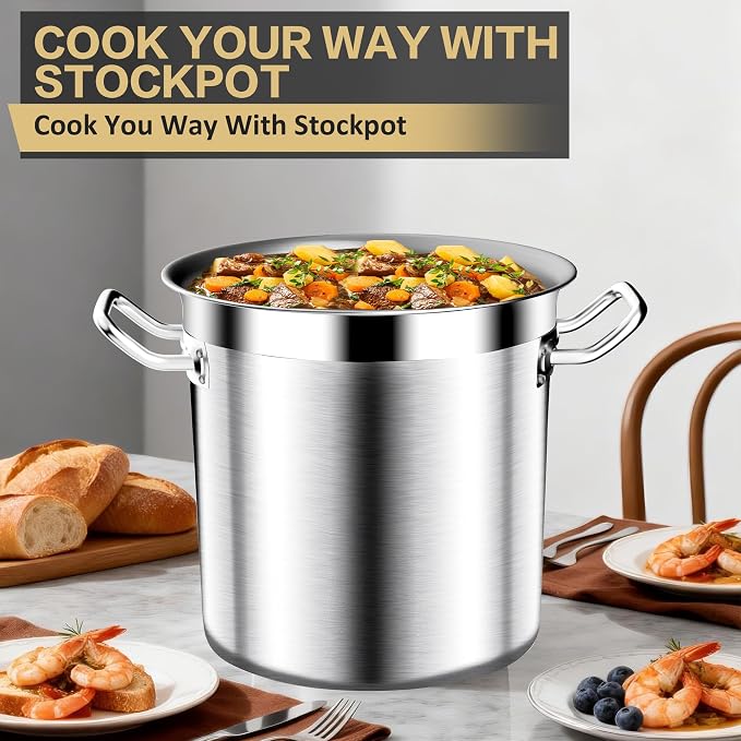 Large Stock Pot-20QT Stainless Steel Stockpot - Image 5