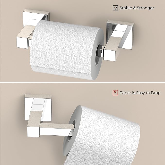 FORIOUS Toilet Paper Holder Wall Mount and Hand Towel Ring Set, SUS 304 - Image 5