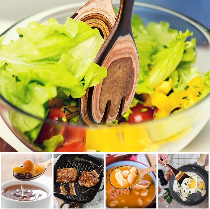 7Pcs Pakkawood Kitchen Utensils Set - Image 7