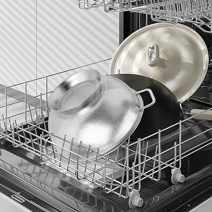 304 Stainless Steel Colander, Micro-Perforated 5-Quart Strainer - Image 6