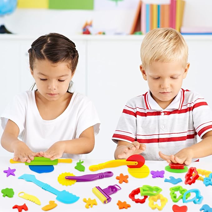 36-Piece Dough Tool Set for Kids Ages 3-8 – Includes Animal Cutters, Rolling - Image 6