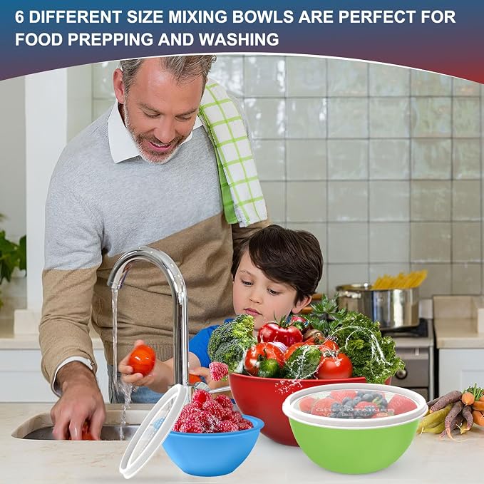 Greentainer Plastic Mixing Bowls - Image 6