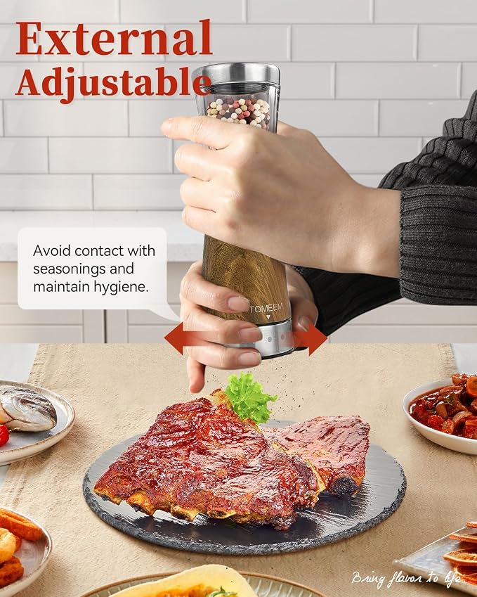 Electric Salt and Pepper Grinder Set - Image 6