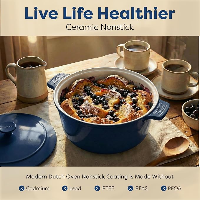 Gotham Steel 5 Qt Lightweight Dutch Oven Pot - Image 3
