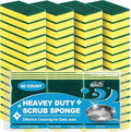 HOMEXCEL Heavy Duty Scrub Sponges Kitchen 60 Count, Extra-Large Sponges by HOMEXCEL
