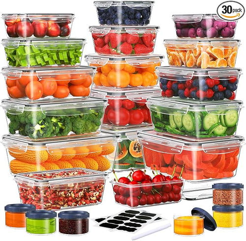 46 PCS Food Storage Containers by KITHELP