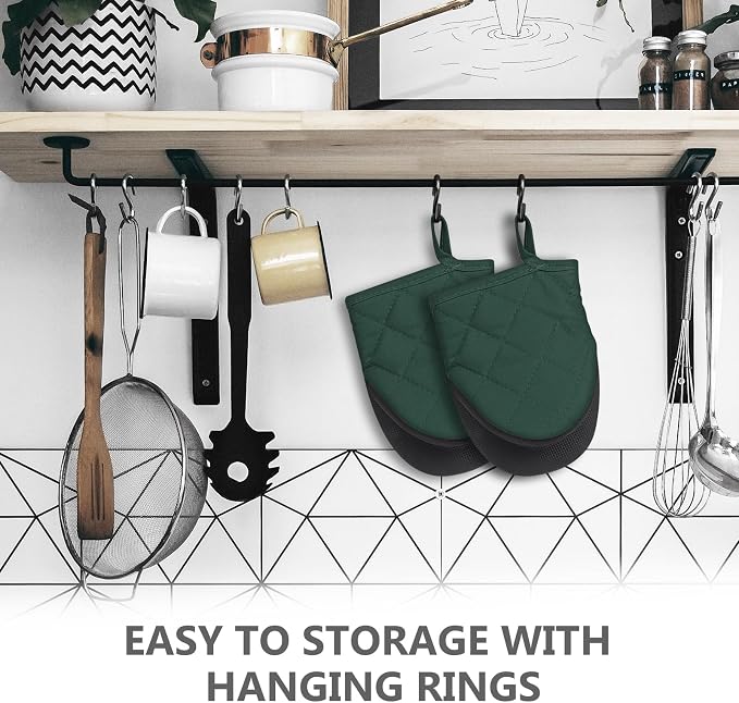 1 Pair Short Oven Mitts - Image 6