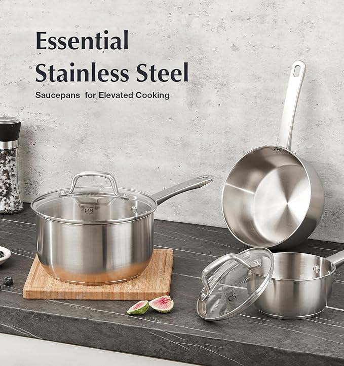 KOCH SYSTEME CS 1 Quart Stainless Steel Saucepan, 1 Quart Saucepan - Image 8