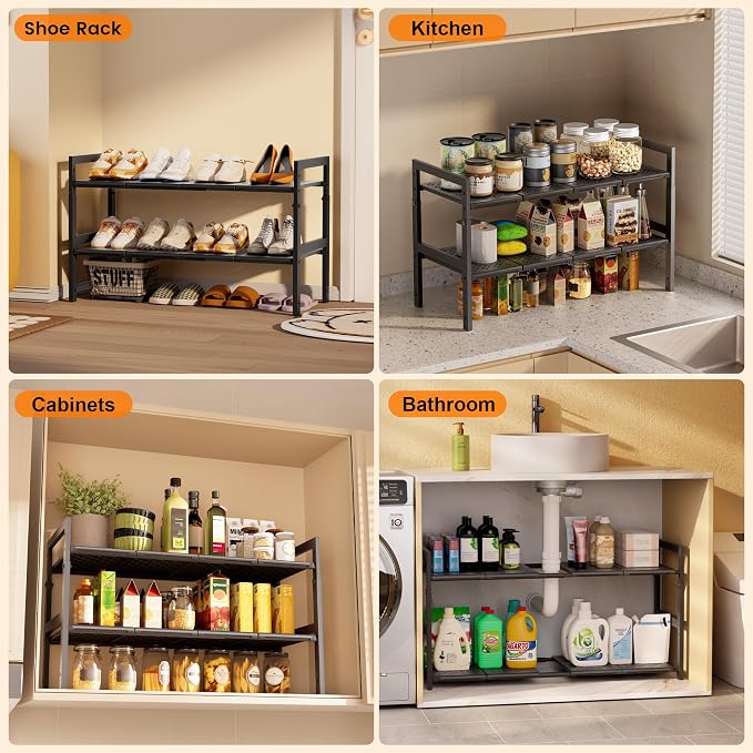 Under Sink Organizer and Storage 16.5"-30.7" Expandable Length, Adjustable - Image 8