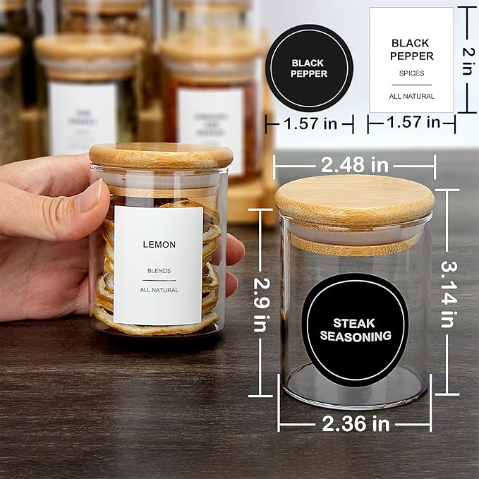 EgticHome 4OZ Glass Spice Jars - Image 4