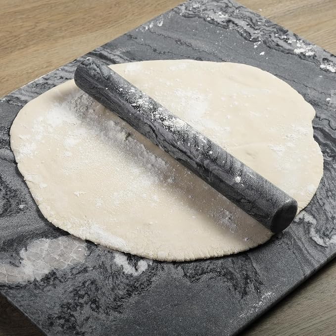 Koville African Natural Marble French Rolling Pin, 12inch Non-Stick Rolling Pin - Image 6