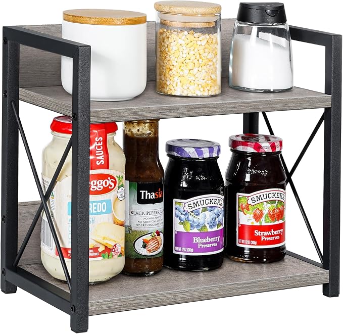 Giikin Countertop Shelf Organizer, 2 Tier Kitchen Spice Rack - Image 9