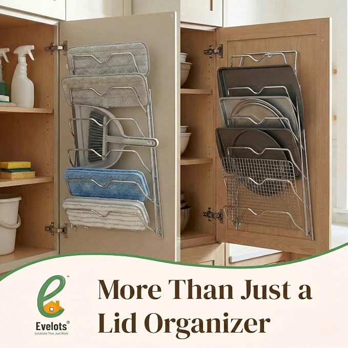 Evelots 6-Tier Pot Lid Organizer - Image 9