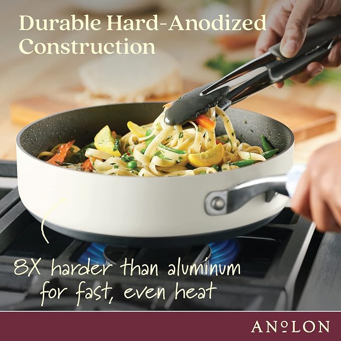 Anolon Achieve Hard Anodized Nonstick Sauté Pan - Image 6