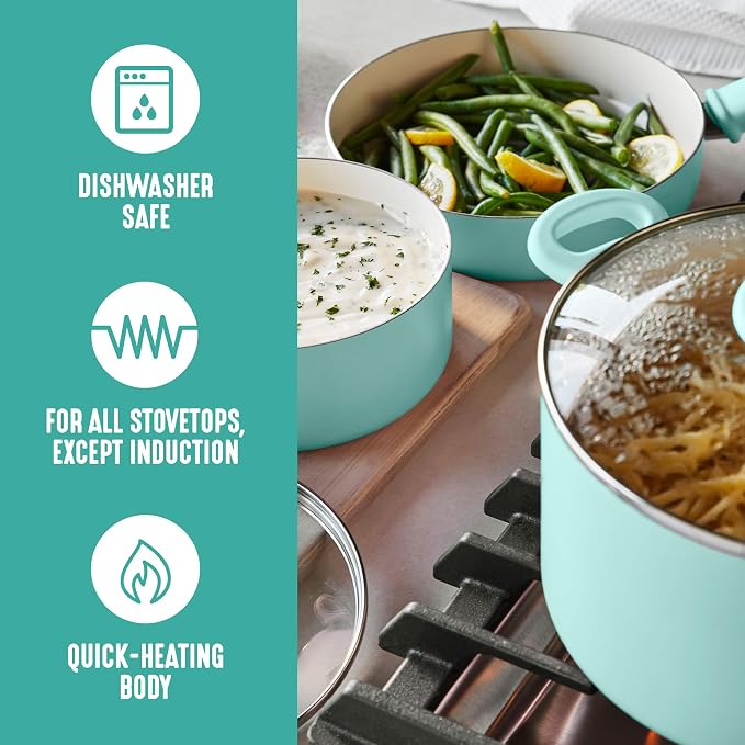 GreenLife 2.5QT Nonstick Saucepan - Image 3