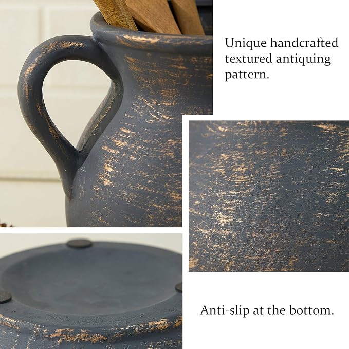 MIYUKI Rustic Kitchen Utensil Holder - Image 3
