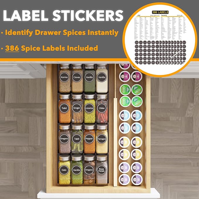 SpaceAid Spice Drawer Organizer - Image 3
